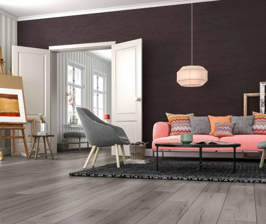Parquet Stratifié Chêne Riss D4175-1 Lame-Structure PR-1.380 × 193 × 7 mm