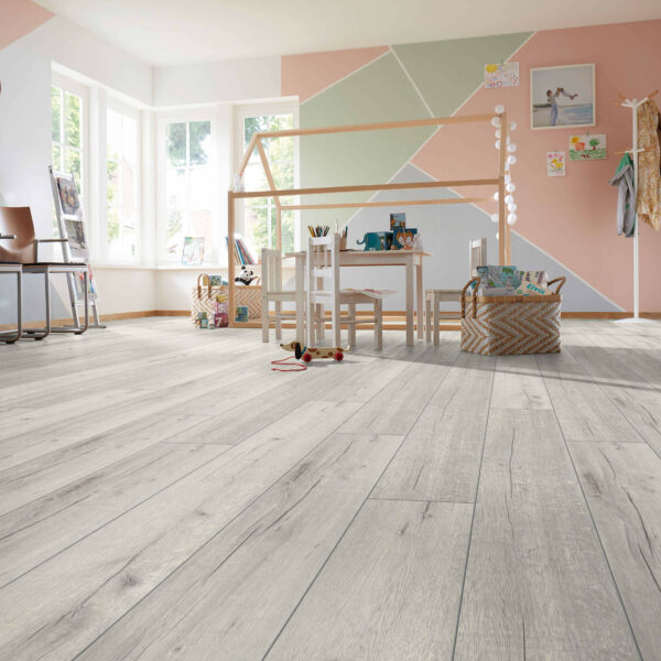 Parquet Stratifié Chêne Rip Blanc D3181- 1 lame · MX structure -1.380×193×12mm-