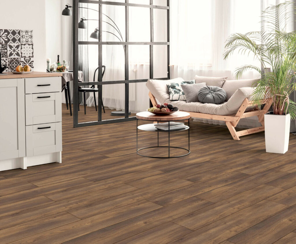 Parquet Stratifié Elba Chêne Marron RV827 -1 lame - ER structure - 1.380 × 242 × 8 mm