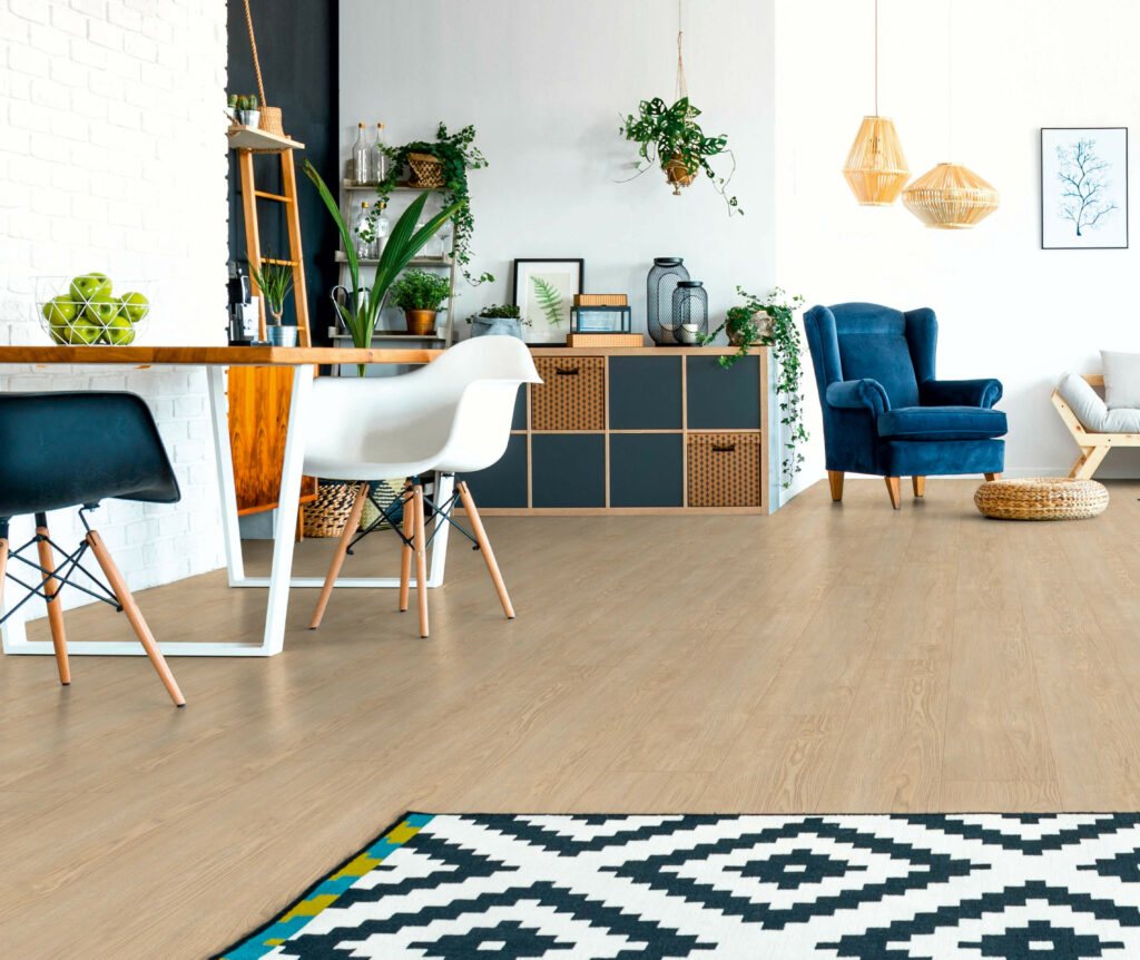 Le Parquet Stratifié Chêne Rubis Argent M1024