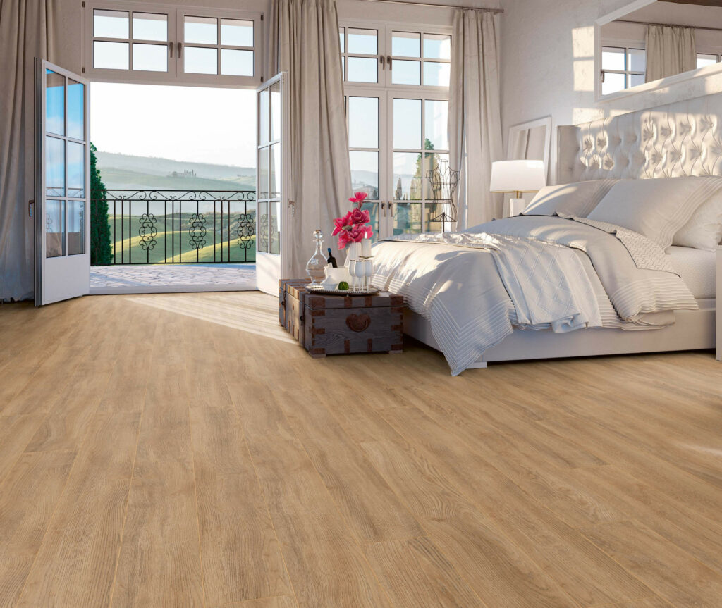 Le parquet stratifié Chêne Naturel Béton M1235