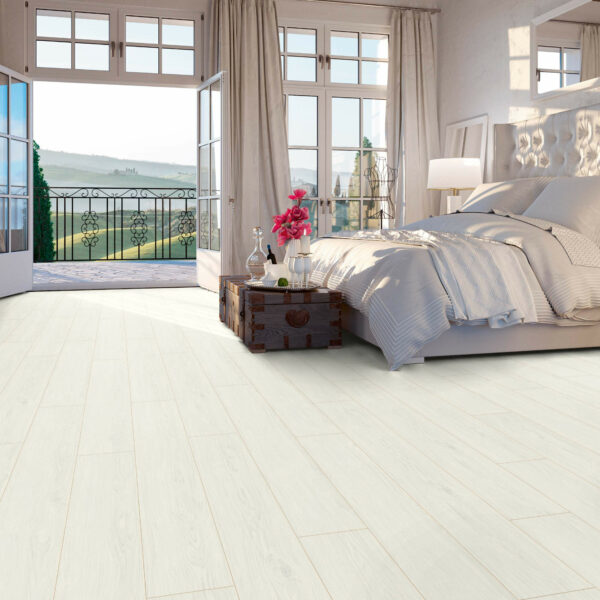 Le parquet stratifié Chêne Opal Blanc M1234